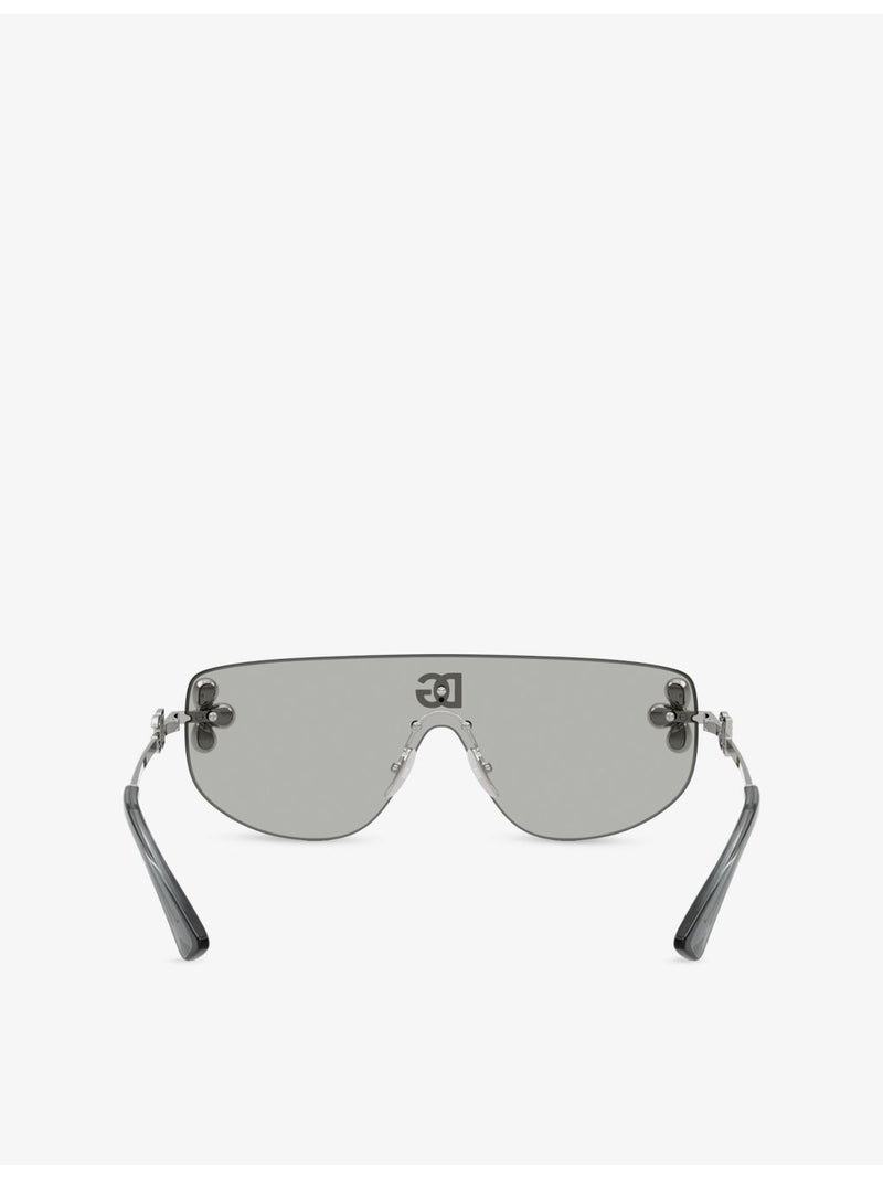 Dolce & Gabbana DG2333B shield-frame metal sunglasses - British product