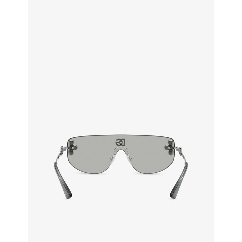 Dolce & Gabbana DG2333B shield-frame metal sunglasses - British product
