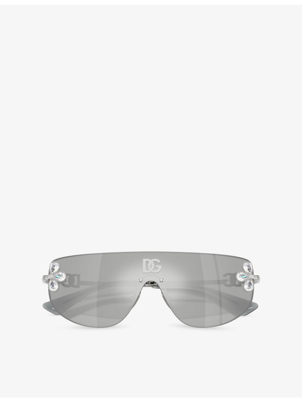 Dolce & Gabbana DG2333B shield-frame metal sunglasses - British product