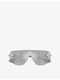 Dolce & Gabbana DG2333B shield-frame metal sunglasses - British product