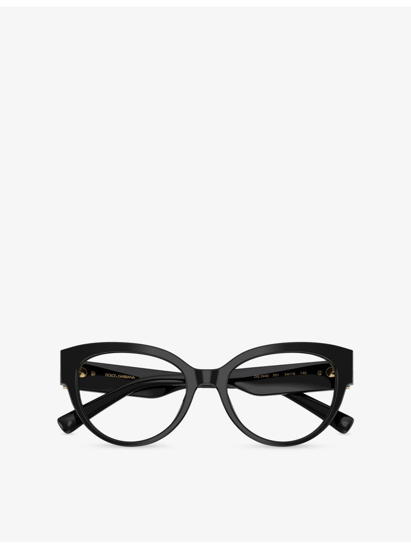 Dolce & Gabbana DG3440 cat-eye acetate eyeglasses - British product