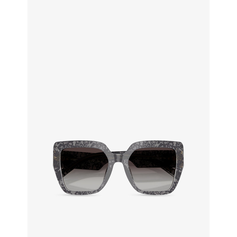 Dolce & Gabbana square-frame acetate tinted sunglasses, UK version