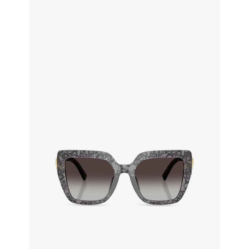 Dolce & Gabbana square-frame acetate tinted sunglasses, UK version