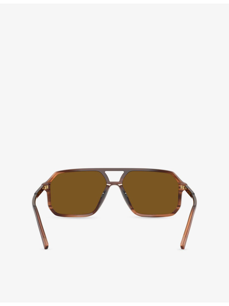Dolce & Gabbana DG4541 square acetate sunglasses with tinted lenses - British product
