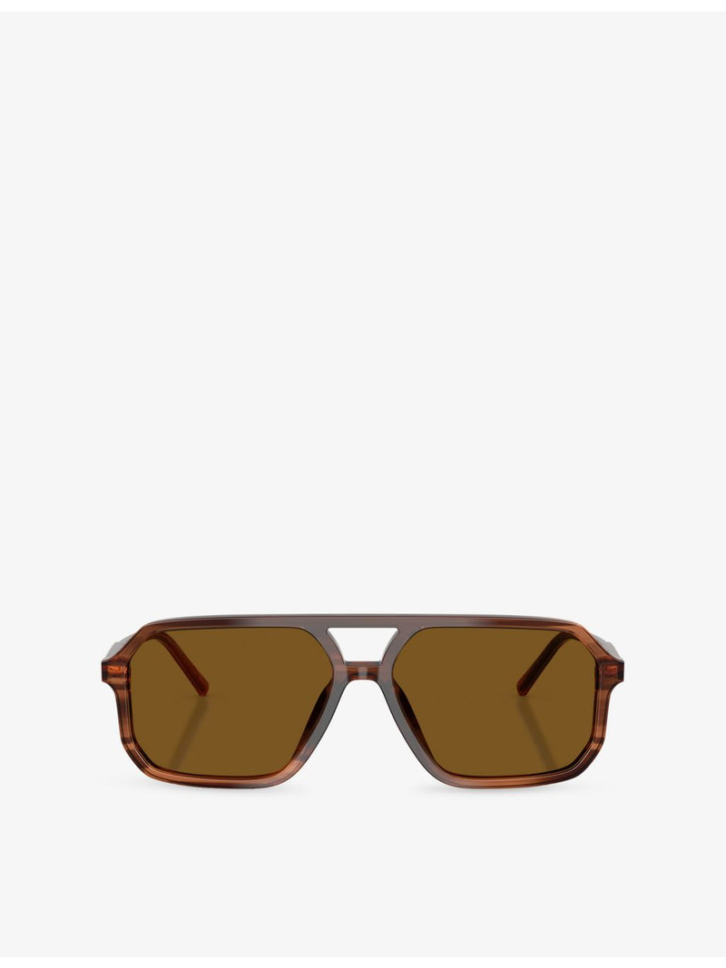 Dolce & Gabbana DG4541 square acetate sunglasses with tinted lenses - British product