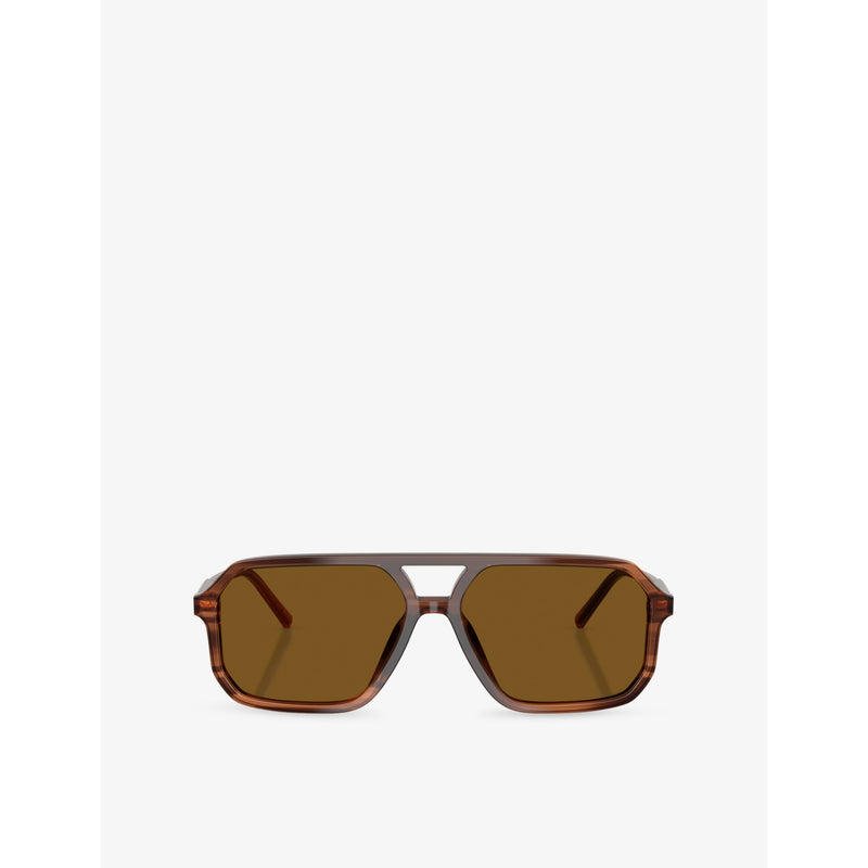 Dolce & Gabbana DG4541 square acetate sunglasses with tinted lenses - British product