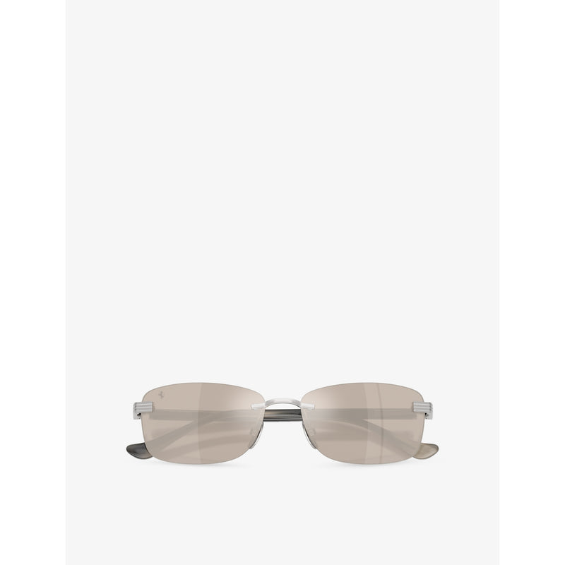 Ferrari FH1029TD rectangle-frame metal sunglasses (British brand)