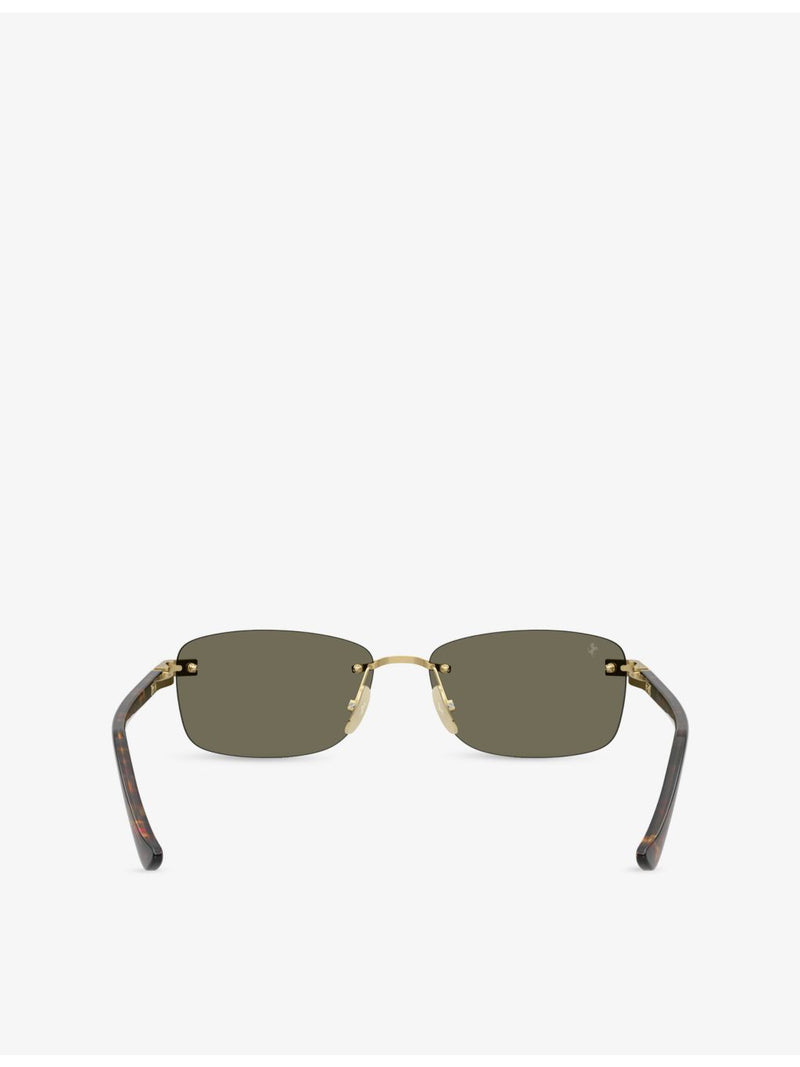 Ferrari metal sunglasses rectangle frame tinted lenses (British brand)