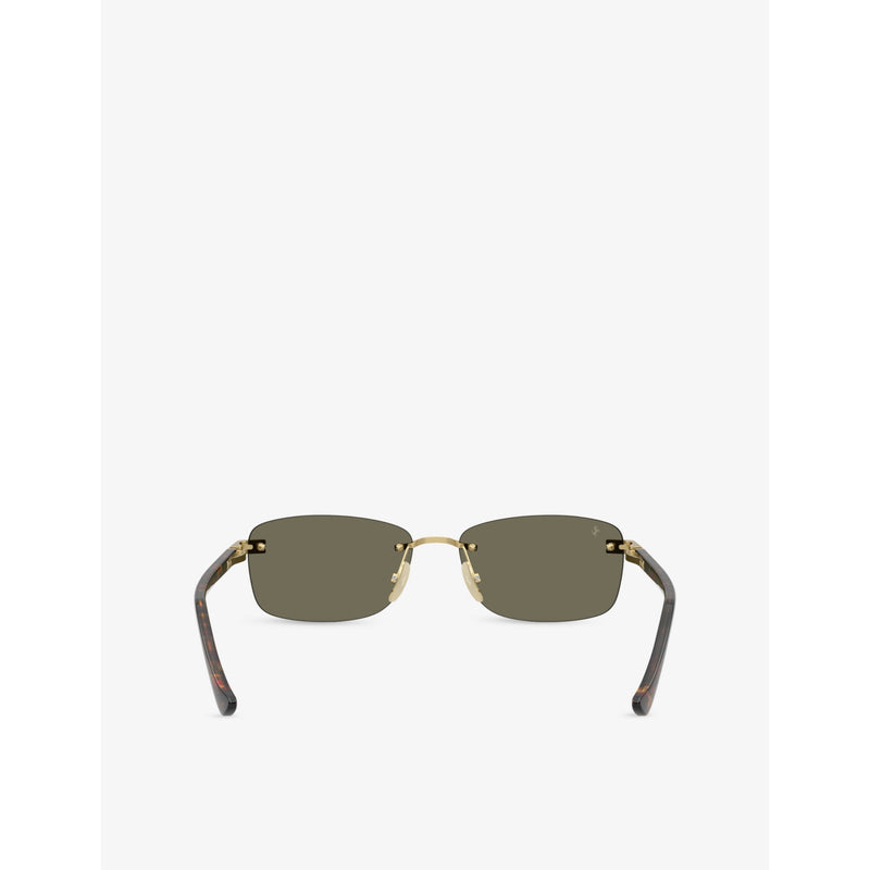 Ferrari metal sunglasses rectangle frame tinted lenses (British brand)