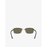 Ferrari metal sunglasses rectangle frame tinted lenses (British brand)