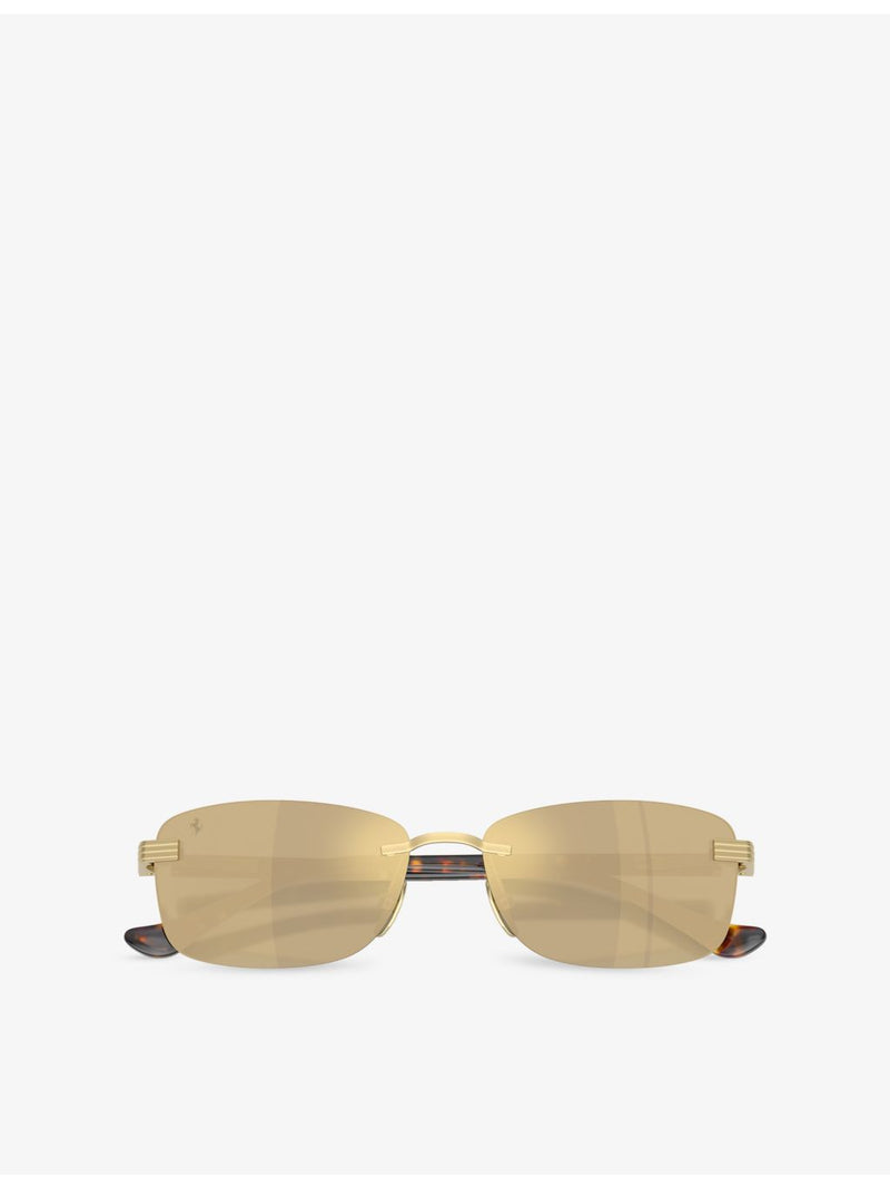 Ferrari metal sunglasses rectangle frame tinted lenses (British brand)