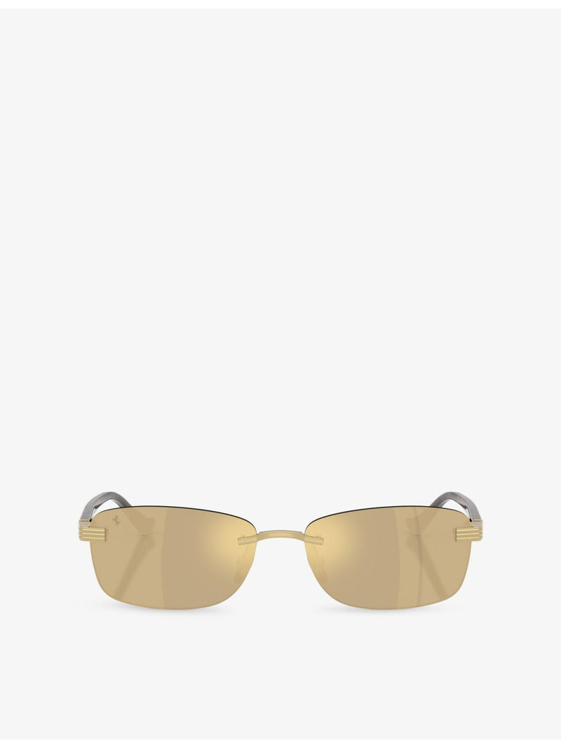 Ferrari metal sunglasses rectangle frame tinted lenses (British brand)
