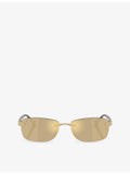 Ferrari metal sunglasses rectangle frame tinted lenses (British brand)