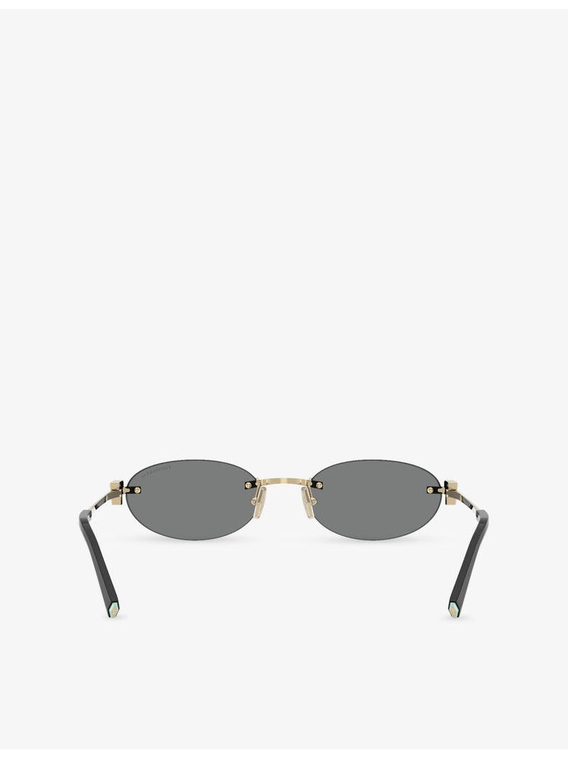 Tiffany & Co. oval-frame metal sunglasses TF3119D, UK version