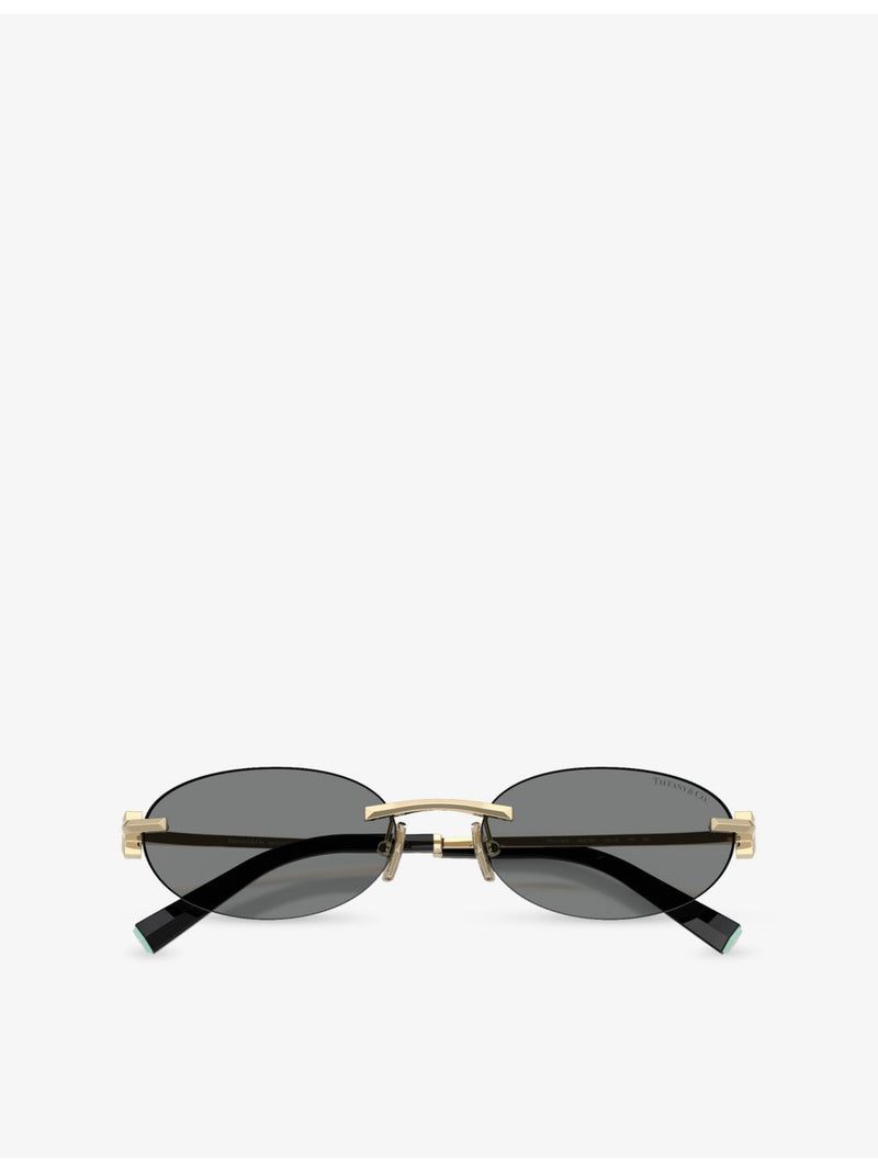 Tiffany & Co. oval-frame metal sunglasses TF3119D, UK version