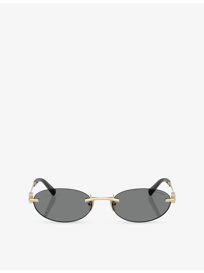 Tiffany & Co. oval-frame metal sunglasses TF3119D, UK version