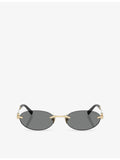 Tiffany & Co. oval-frame metal sunglasses TF3119D, UK version