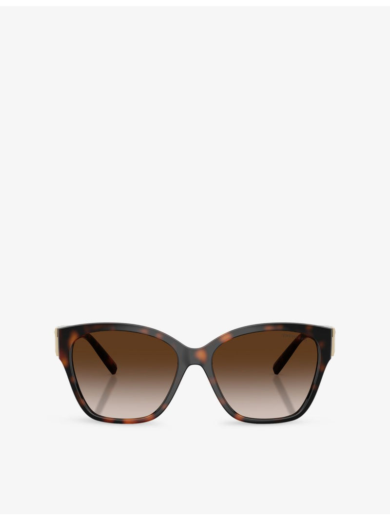 Tiffany & Co square-frame acetate sunglasses tortoiseshell finish, UK version