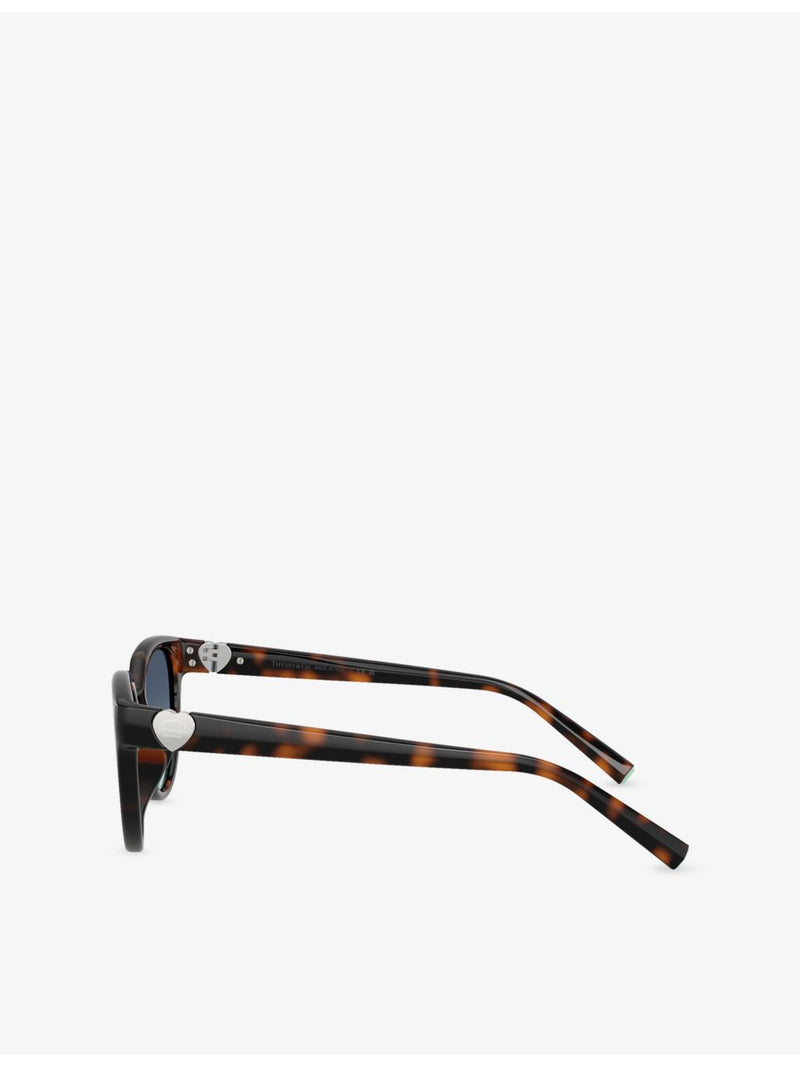 Tiffany & Co cat-eye acetate sunglasses with tortoiseshell finish (British brand)