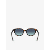 Tiffany & Co cat-eye acetate sunglasses with tortoiseshell finish (British brand)