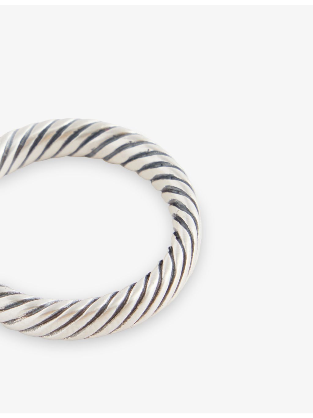 Serge DeNimes rope pattern sterling silver ring (British brand)