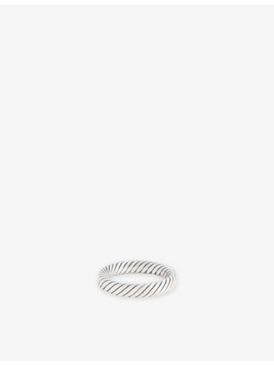 selfridges Serge DeNimes Halo Rope Pattern Sterling Silver Ring- Buy online at McGrocer