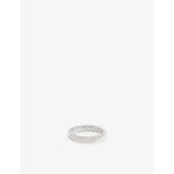 Halo Rope-Pattern Sterling-Silver Ring - N