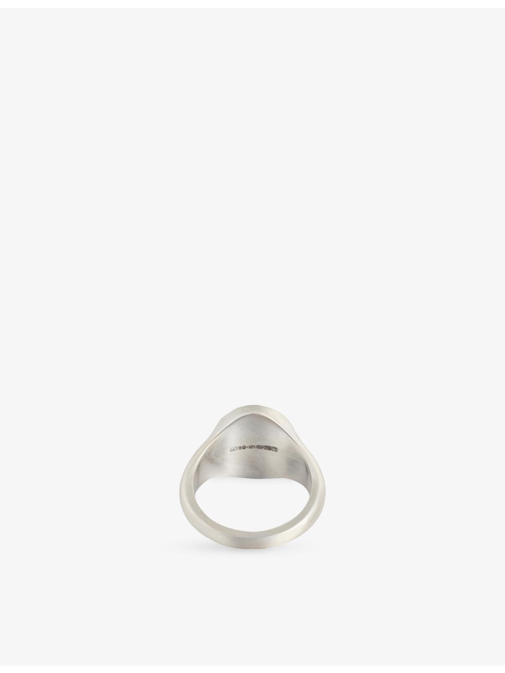 Serge Denimes sterling silver signet ring with St Michael engraving, UK version