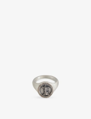 Serge Denimes Archangel Signet Sterling Silver Ring