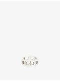 Serge Denimes sterling-silver ring with linked band, imported from the UK