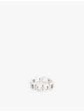Serge Denimes sterling-silver ring with linked band, imported from the UK