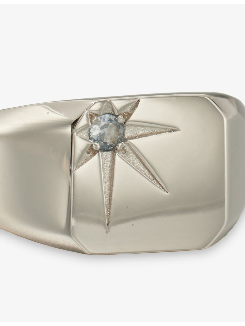 Serge DeNimes sterling silver and cubic zirconia ring - British product