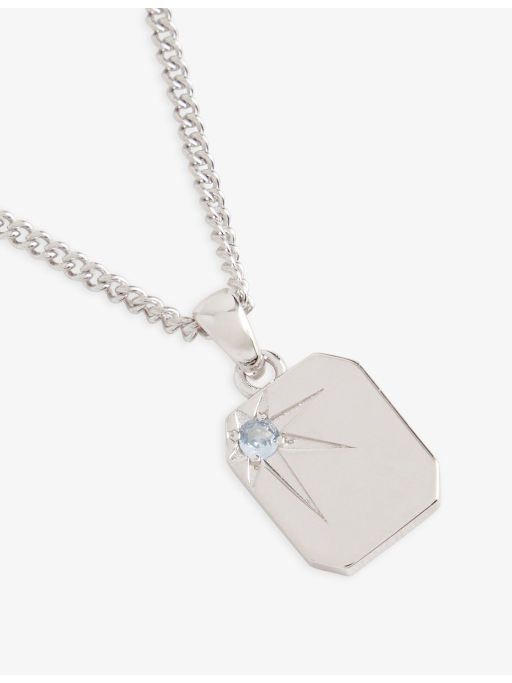 Serge DeNimes Guardian pendant necklace with cubic zirconia stone - British product