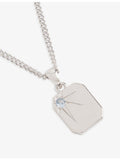 Serge DeNimes Guardian pendant necklace with cubic zirconia stone - British product