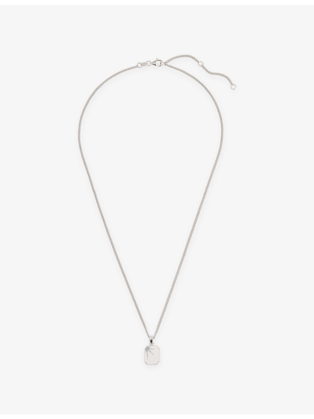 Serge DeNimes Guardian pendant necklace with cubic zirconia stone - British product
