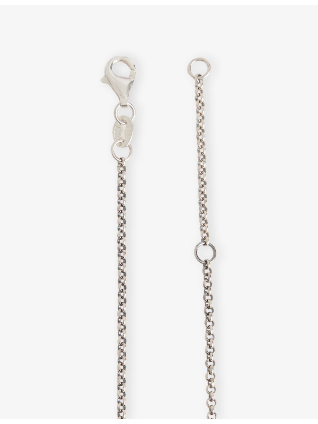 Serge DeNimes sterling silver pendant necklace with green cubic zirconia - British product