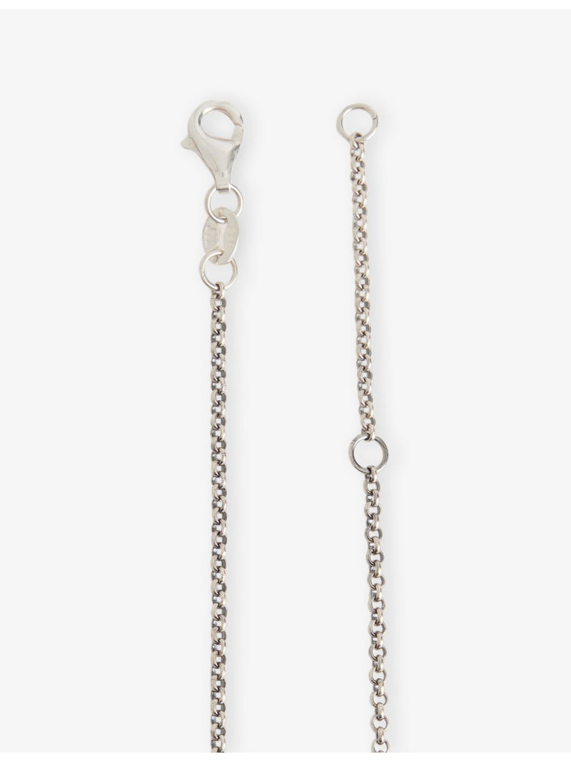 Serge DeNimes sterling silver pendant necklace with green cubic zirconia - British product