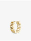 Serge DeNimes yellow gold-plated sterling silver hoop earring - British product