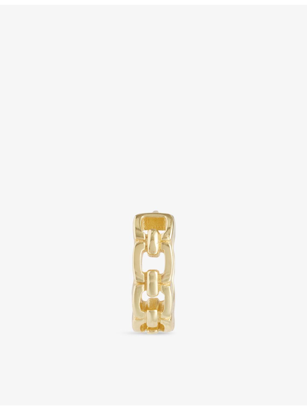 Serge DeNimes yellow gold-plated sterling silver hoop earring - British product