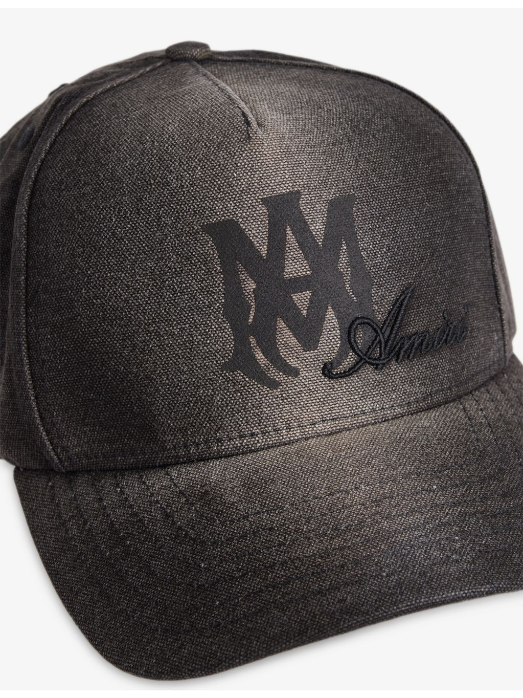 AMIRI Script cotton baseball cap with logo embroidery - British product