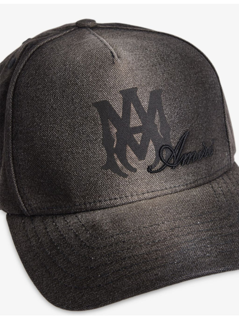 AMIRI Script cotton baseball cap with logo embroidery - British product