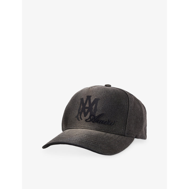 AMIRI Script cotton baseball cap with logo embroidery - British product