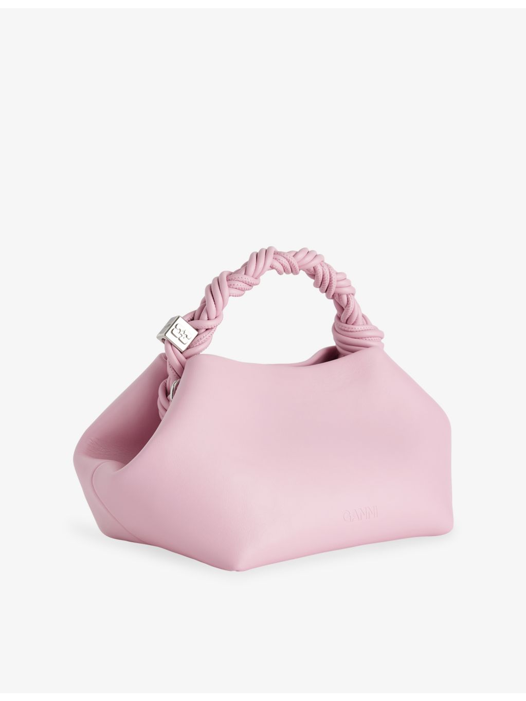 GANNI small faux-leather top-handle bag - British product