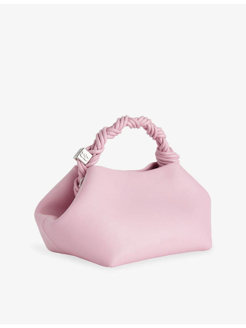 GANNI small faux-leather top-handle bag - British product