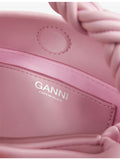 GANNI small faux-leather top-handle bag - British product