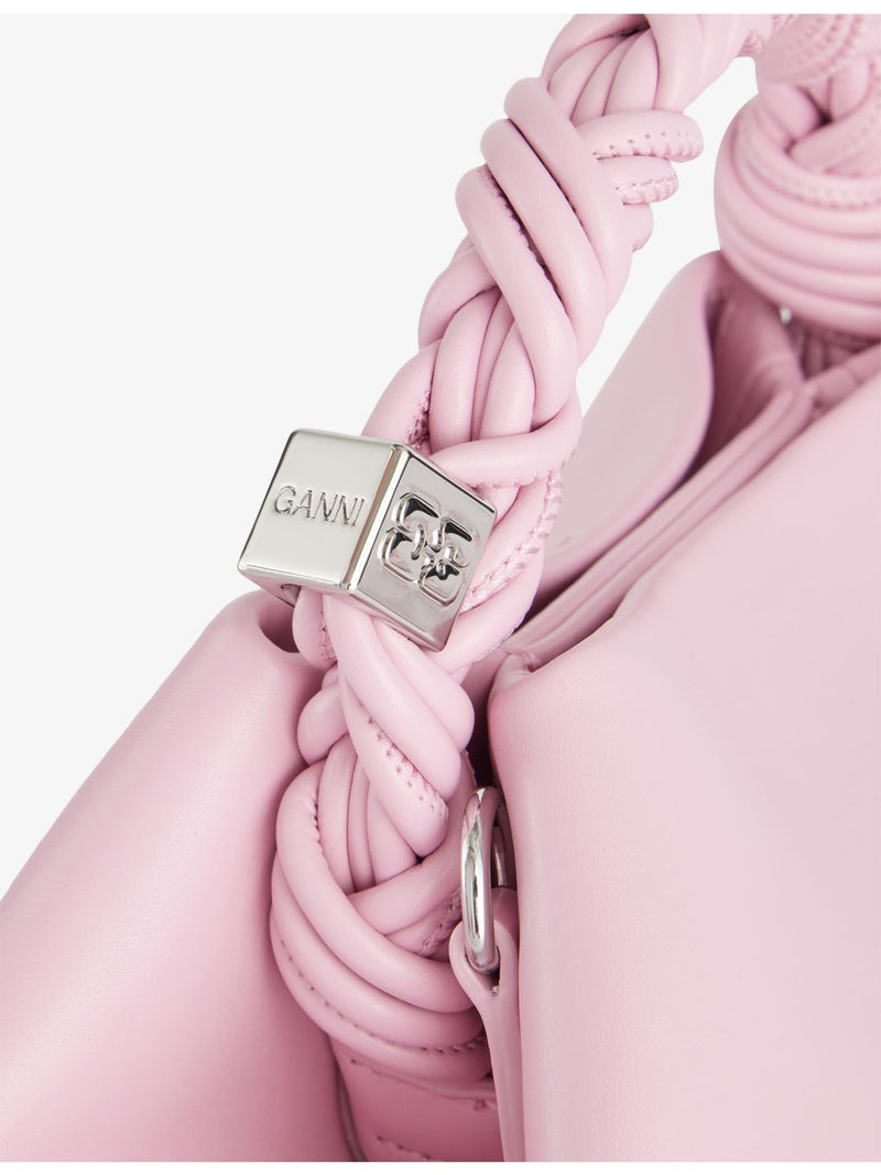 GANNI small faux-leather top-handle bag - British product