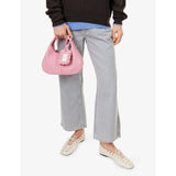 GANNI mini suede hobo bag with detachable strap, UK version
