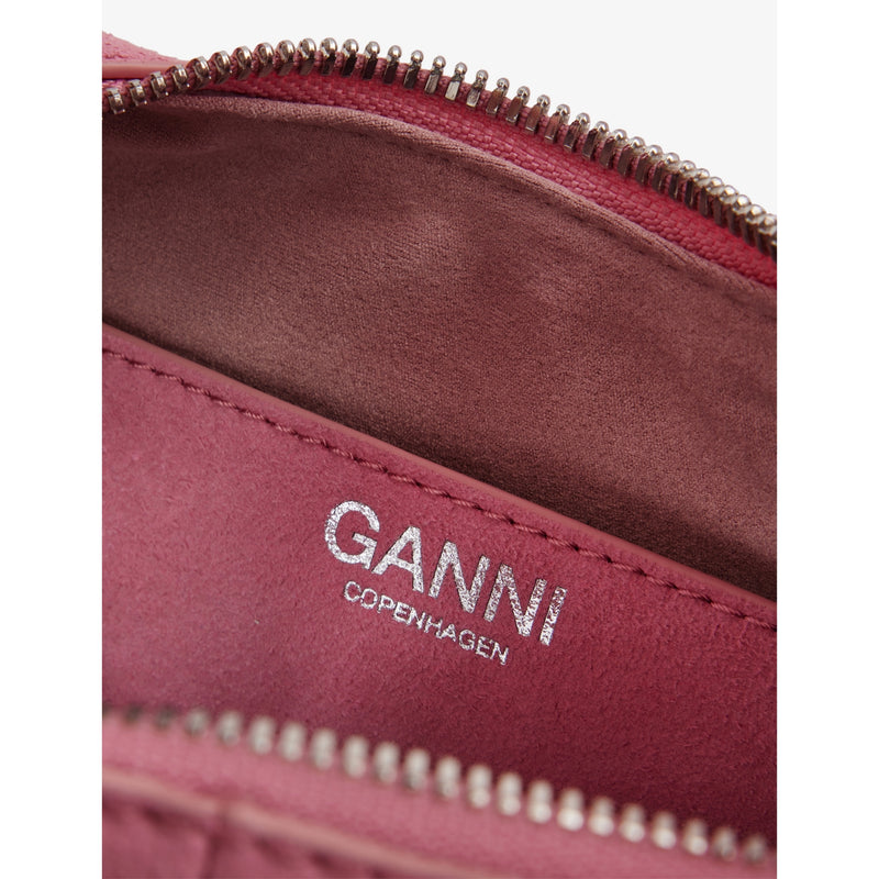 GANNI mini suede hobo bag with detachable strap, UK version