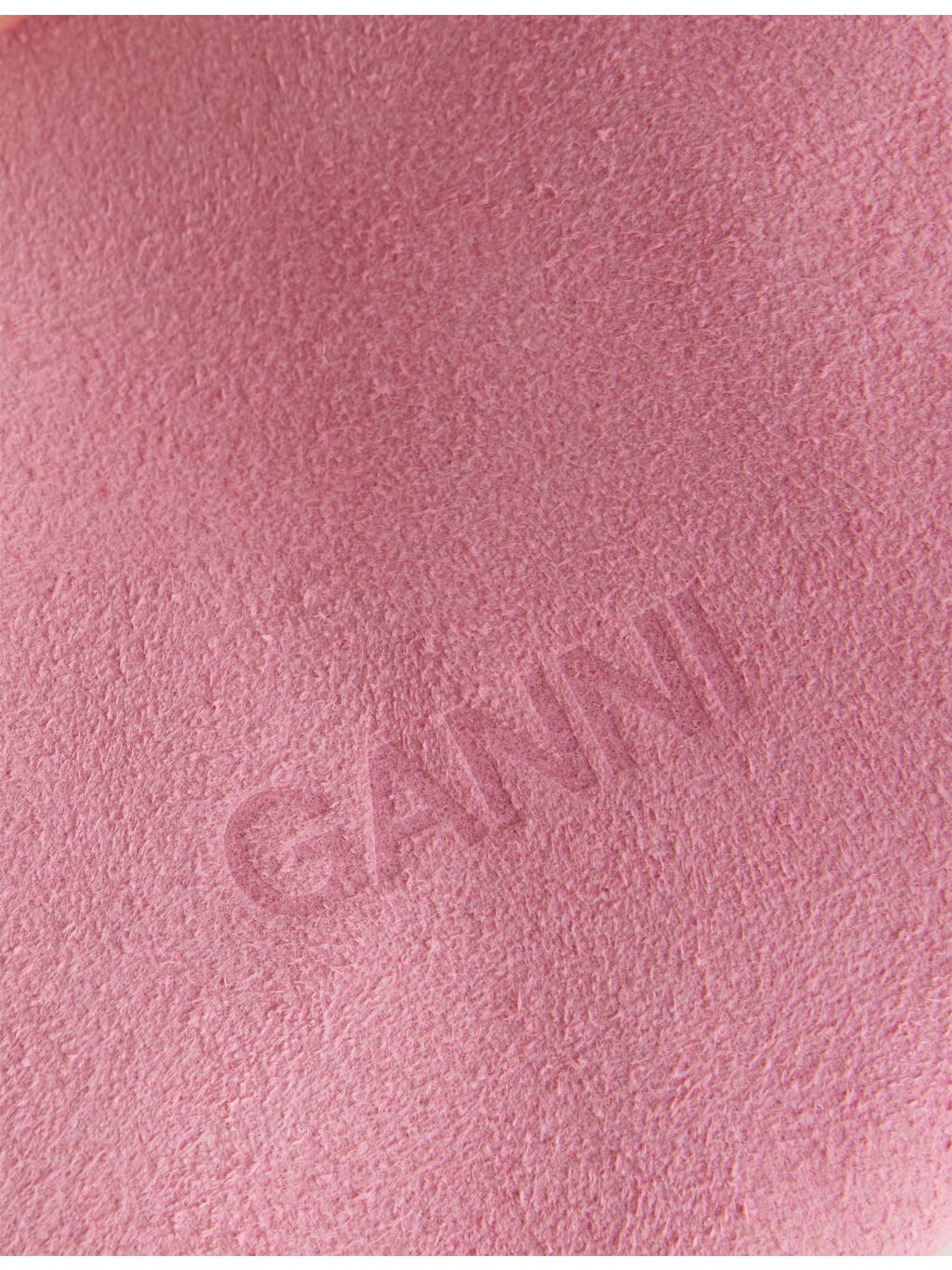 GANNI mini suede hobo bag with detachable strap, UK version
