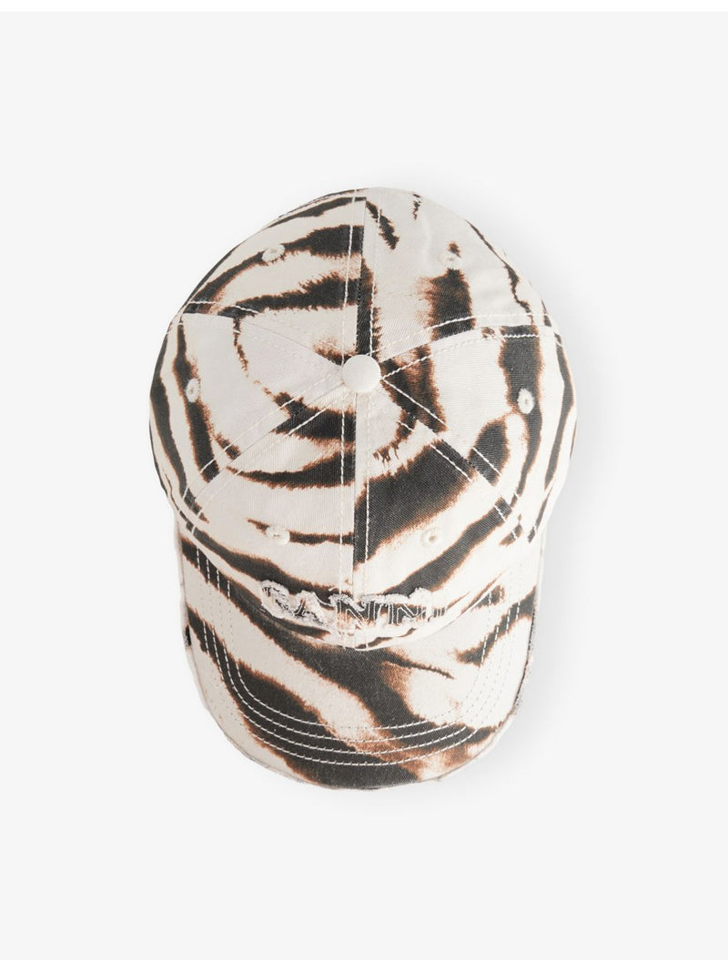 Ganni cotton canvas cap with adjustable strap (British brand)